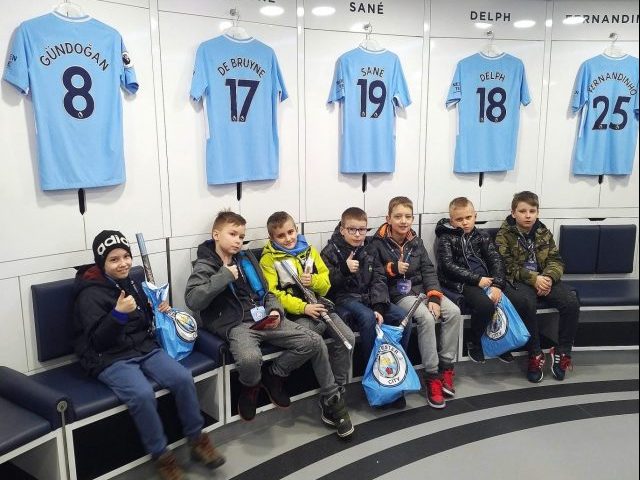 Nasi piłkarze na stadionie Manchesteru City (zdjęcia)